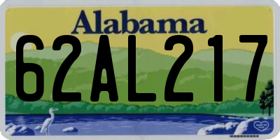 AL license plate 62AL217