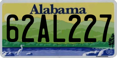 AL license plate 62AL227