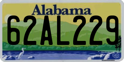 AL license plate 62AL229