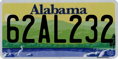 AL license plate 62AL232