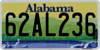 AL license plate 62AL236