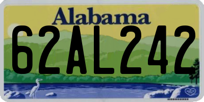 AL license plate 62AL242