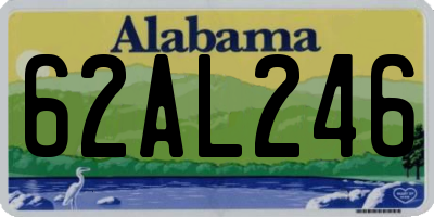 AL license plate 62AL246