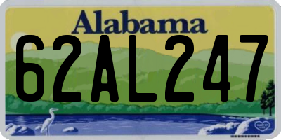 AL license plate 62AL247