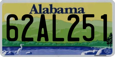 AL license plate 62AL251