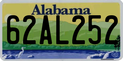 AL license plate 62AL252