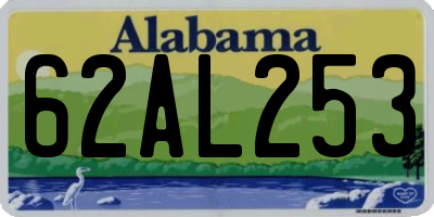 AL license plate 62AL253