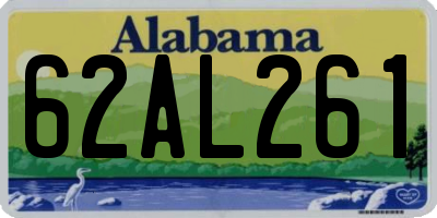 AL license plate 62AL261