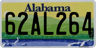 AL license plate 62AL264