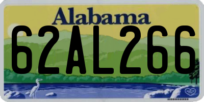 AL license plate 62AL266