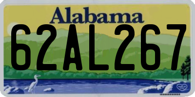 AL license plate 62AL267