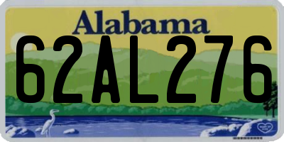 AL license plate 62AL276