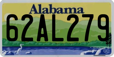 AL license plate 62AL279