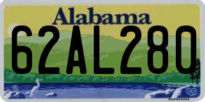 AL license plate 62AL280