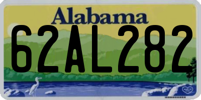 AL license plate 62AL282