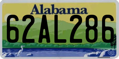 AL license plate 62AL286