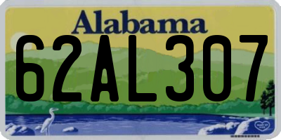 AL license plate 62AL307