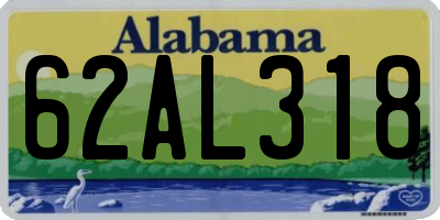 AL license plate 62AL318