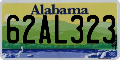 AL license plate 62AL323