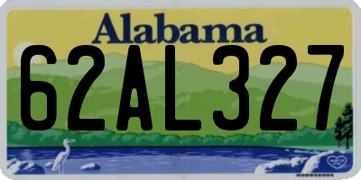 AL license plate 62AL327