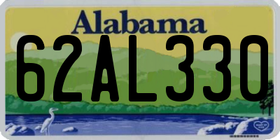 AL license plate 62AL330