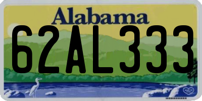AL license plate 62AL333