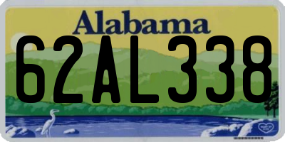 AL license plate 62AL338