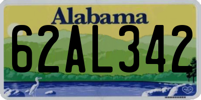 AL license plate 62AL342