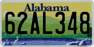 AL license plate 62AL348