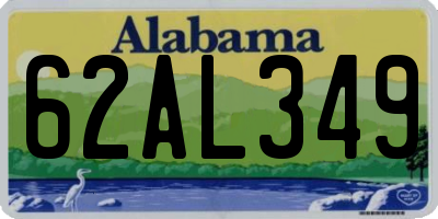 AL license plate 62AL349