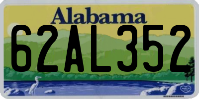 AL license plate 62AL352