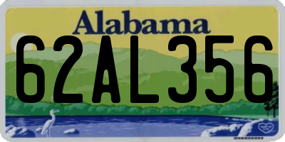 AL license plate 62AL356