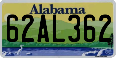AL license plate 62AL362