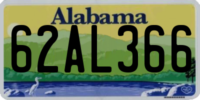 AL license plate 62AL366