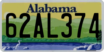 AL license plate 62AL374