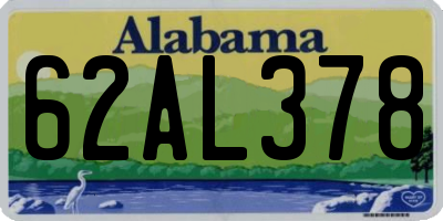 AL license plate 62AL378