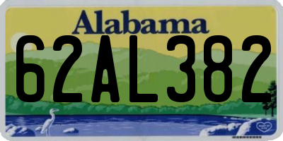 AL license plate 62AL382