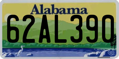AL license plate 62AL390