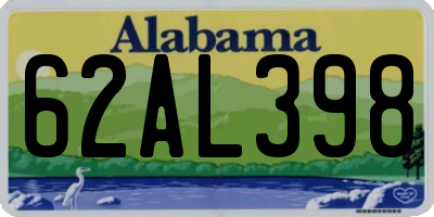 AL license plate 62AL398