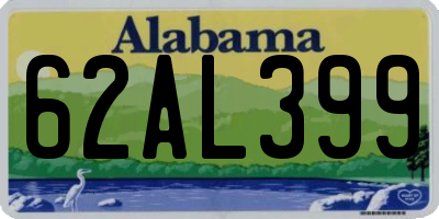 AL license plate 62AL399