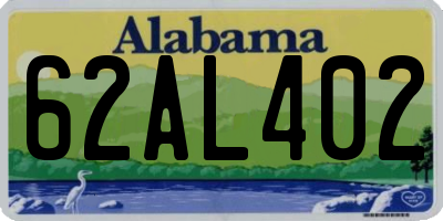 AL license plate 62AL402