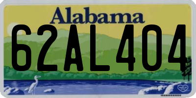 AL license plate 62AL404
