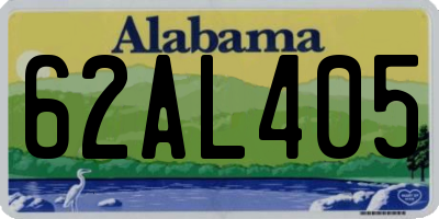 AL license plate 62AL405