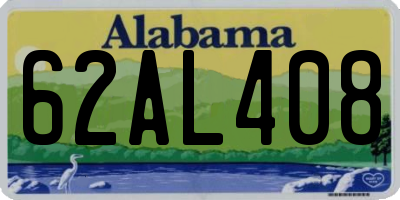 AL license plate 62AL408