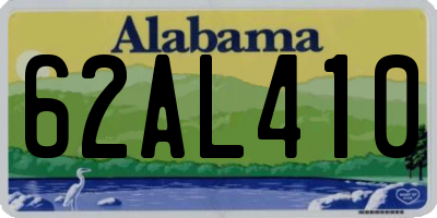 AL license plate 62AL410