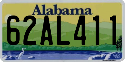 AL license plate 62AL411