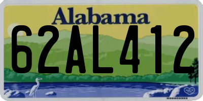 AL license plate 62AL412