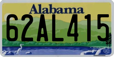 AL license plate 62AL415