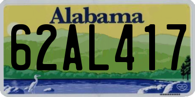 AL license plate 62AL417