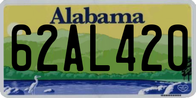 AL license plate 62AL420